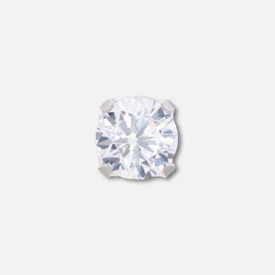 Inverness Ear Piercing Cassette Stainless Steel 5mm Cubic Zirconia Nouveau Beauty