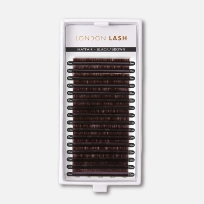 London Lash Black Brown Faux Mink Lash Extensions 0.07mm Nouveau Beauty