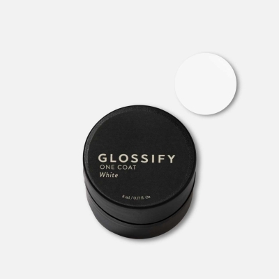 Glossify One Coat Gel White HEMA Free Nouveau Beauty