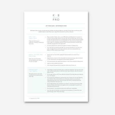 K.B Pro Aftercare Pad Nouveau Beauty