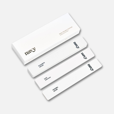 Navy Nail File Trio Nouveau Beauty