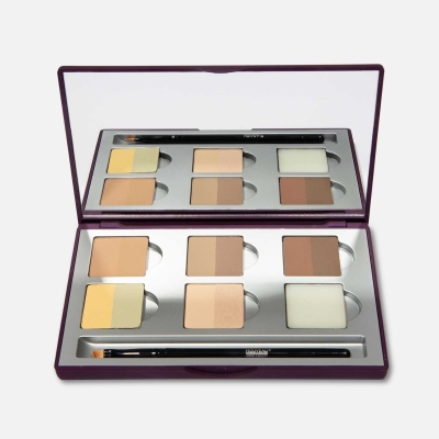 Nouveau Lashes Professional Brow Sculpting Palette Open Nouveu Beauty