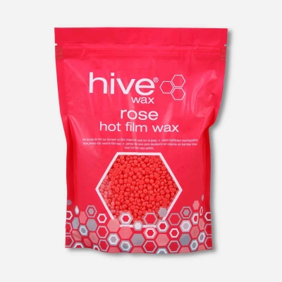 Hive Rose Hot Film Wax Pellets Package Nouveau Beauty
