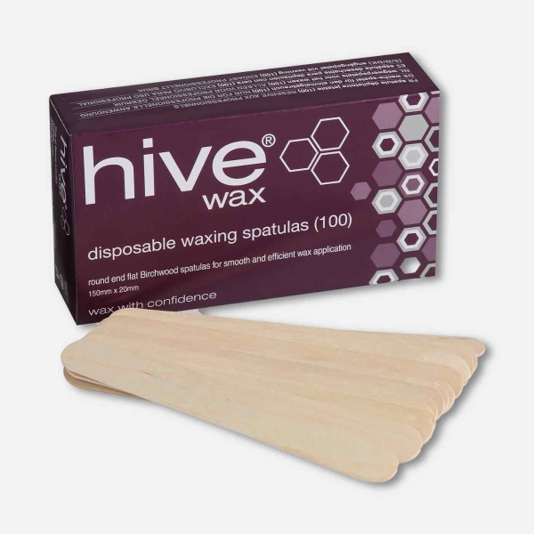 Hive Disposable Wooden Spatulas Nouveau Beauty