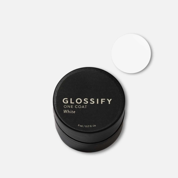 Glossify One Coat Gel White HEMA Free Nouveau Beauty