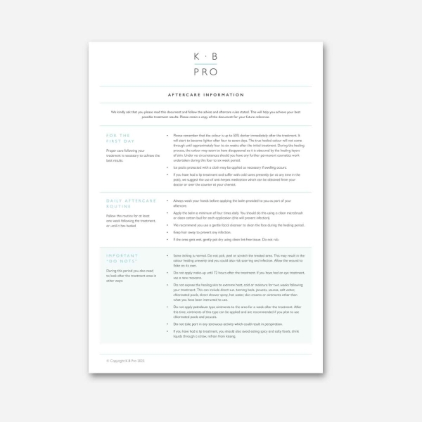 K.B Pro Aftercare Pad Nouveau Beauty