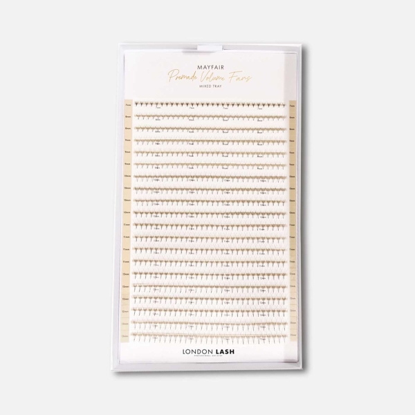 London Lash Premade 4D Lash Fans Mayfair 0.07mm Mix Tray Nouveau Beauty