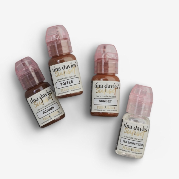 Tina Davies I Love Ink Brow Pigment Sunset Collection Nouveau Beauty