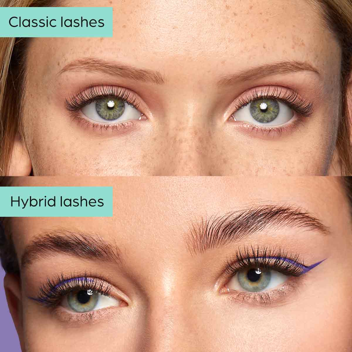 Hybrid lashes vs classic lashes